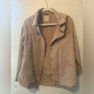 Medium Tan Thread Supply Button Up Long Sleeve